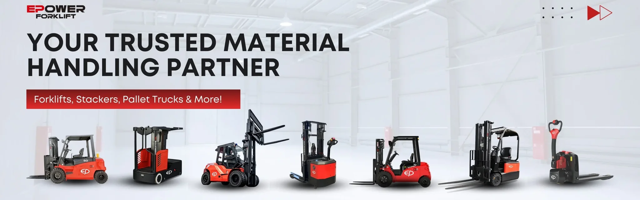 EP electric forklift product range